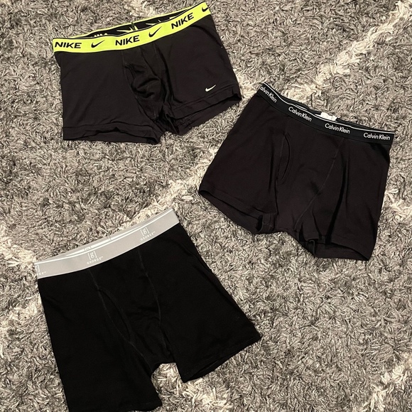 Nike Calvin Klein George Cotton Dri Fit Stretch Boxer Briefs 3 Pack Size L - Picture 1 of 5